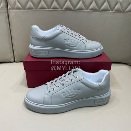 Bally Cowhide Lace Up Casual Sneakers For Men Gray