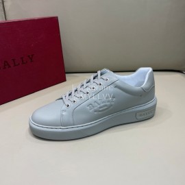 Bally Cowhide Lace Up Casual Sneakers For Men Gray