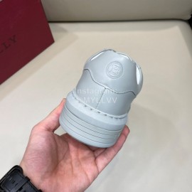 Bally Cowhide Lace Up Casual Sneakers For Men Gray