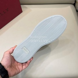 Bally Cowhide Lace Up Casual Sneakers For Men Gray