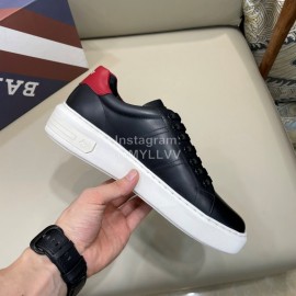 Bally Cowhide Lace Up Casual Sneakers For Men Black
