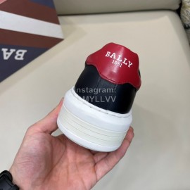 Bally Cowhide Lace Up Casual Sneakers For Men Black