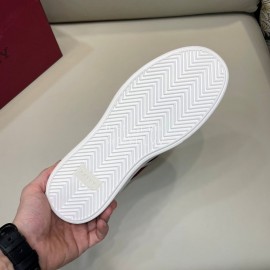 Bally Cowhide Lace Up Casual Sneakers White For Men 