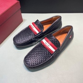 Bally Fashion Woven Cowhide Casual Shoes For Men 