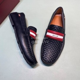 Bally Fashion Woven Cowhide Casual Shoes For Men 