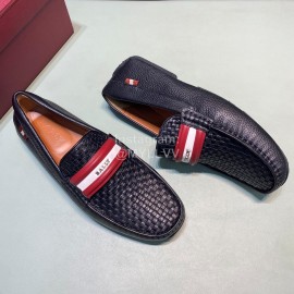 Bally Fashion Woven Cowhide Casual Shoes For Men 