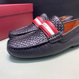 Bally Fashion Woven Cowhide Casual Shoes For Men 