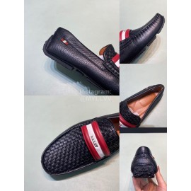 Bally Fashion Woven Cowhide Casual Shoes For Men 