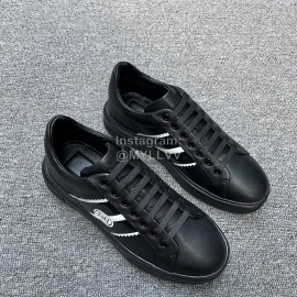 Bally Soft Calfskin Lace Up Sneakers For Men Black