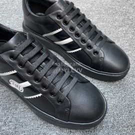 Bally Soft Calfskin Lace Up Sneakers For Men Black