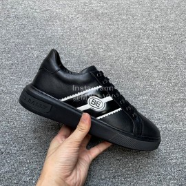 Bally Soft Calfskin Lace Up Sneakers For Men Black