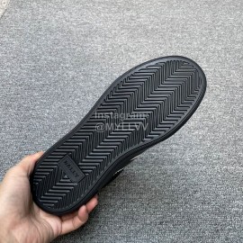 Bally Soft Calfskin Lace Up Sneakers For Men Black