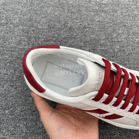 Bally Soft Calfskin Lace Up Sneakers For Men White