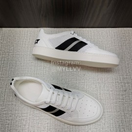 Bally Soft Calfskin Mesh Lace Up Sneakers For Men Black