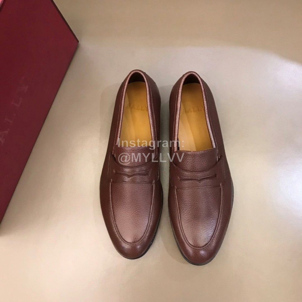 Bally Light Calfskin Shoes For Men Brown