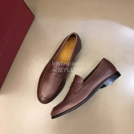 Bally Light Calfskin Shoes For Men Brown