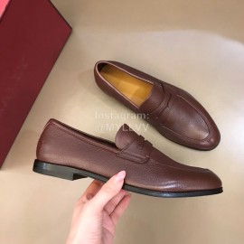 Bally Light Calfskin Shoes For Men Brown