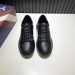Bally Calf Leather Thick Soled Casual Shoes For Men Black