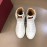Bally Calf Leather High Top Sneakers For Men White