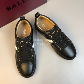 Bally Fashion Calf Leather Casual Shoes For Men Black