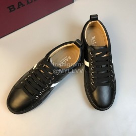 Bally Fashion Calf Leather Casual Shoes For Men Black