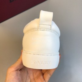 Bally Fashion Calf Leather Casual Shoes For Men White