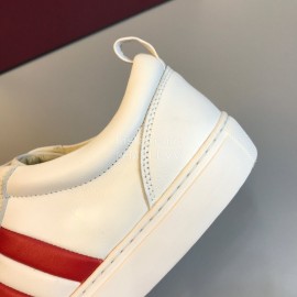 Bally Fashion Calf Leather Casual Shoes For Men White