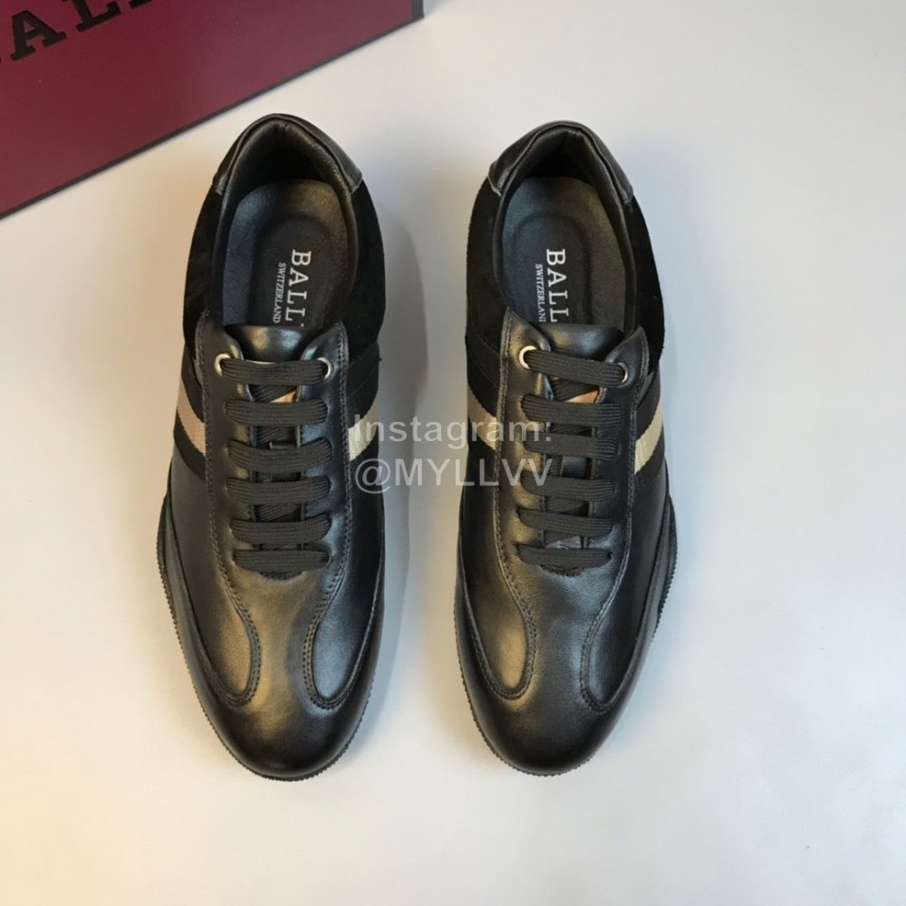 Bally Fashion Black Calf Leather Casual Shoes For Men 