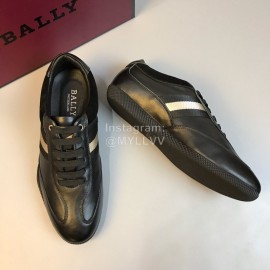 Bally Fashion Black Calf Leather Casual Shoes For Men 