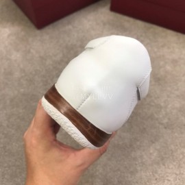 Bally Spring Summer Calf Leather Mesh Casual Sneakers For Men 