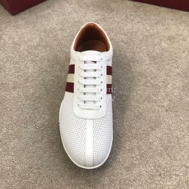 Bally Spring Summer Calf Leather Mesh Casual Sneakers For Men 