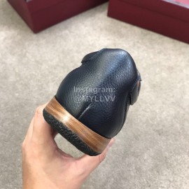 Bally Spring Summer Calf Leather Casual Sneakers For Men Black