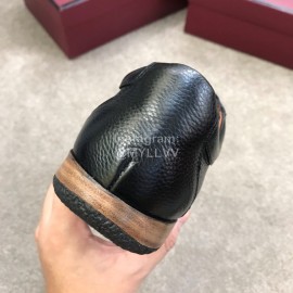 Bally Spring Summer Black Calf Leather Casual Sneakers For Men 