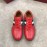 Bally Spring Summer Calf Leather Casual Sneakers For Men Red