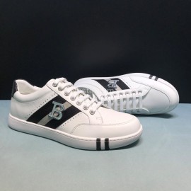 Bally Stripe Classic Calf Leather Casual Sneakers White For Men 