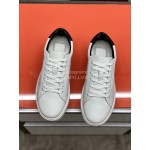 Bally Napa Leather Lace Up Casual Shoes White