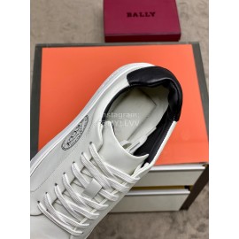Bally Napa Leather Lace Up Casual Shoes White