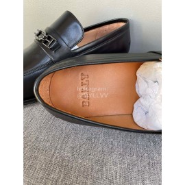 Bally Autumn Winter New Calf Leather Shoes For Men Black