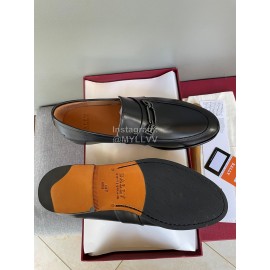 Bally Autumn Winter New Calf Leather Shoes For Men Black