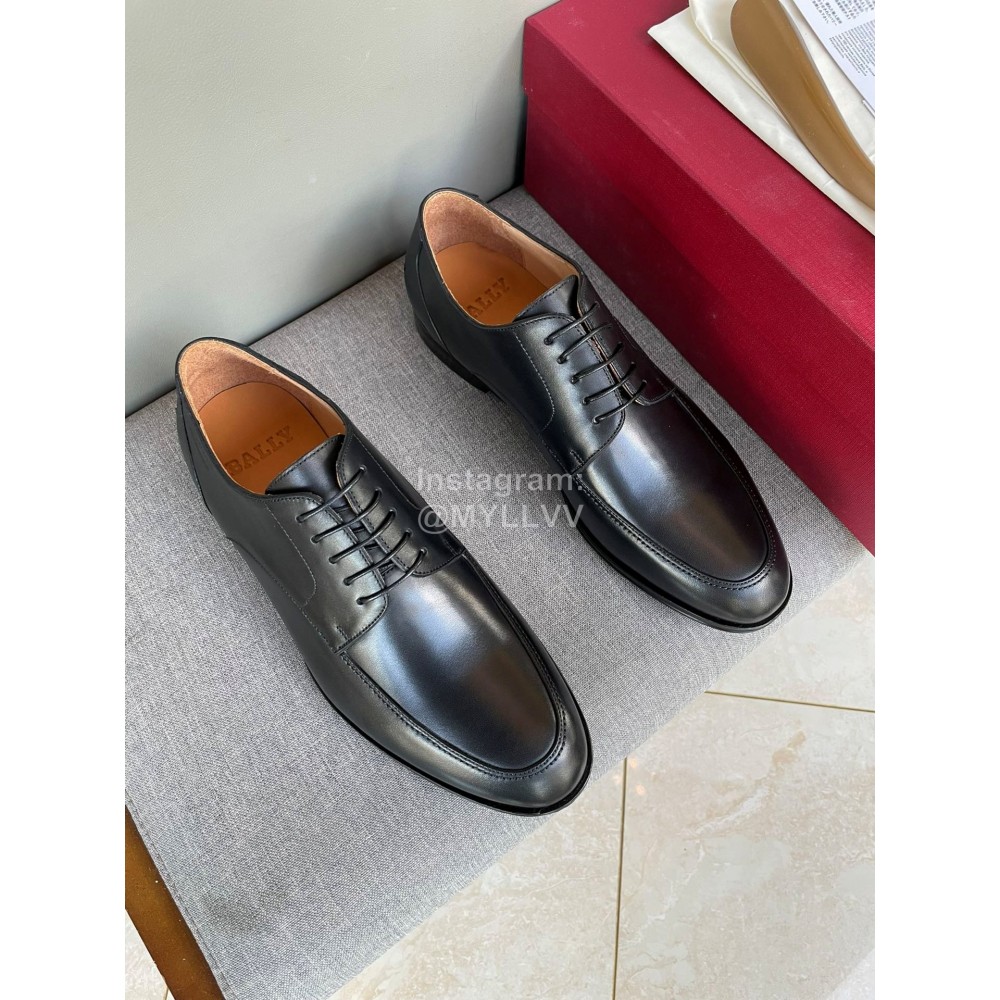 Bally Autumn Winter New Black Calf Leather Shoes For Men