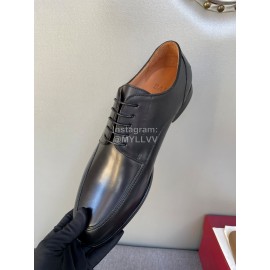 Bally Autumn Winter New Black Calf Leather Shoes For Men