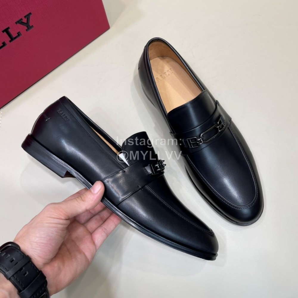 Bally Autumn Winter New Black Calf Leather Casual Shoes For Men