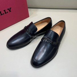 Bally Autumn Winter New Black Calf Leather Casual Shoes For Men