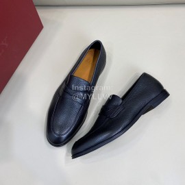 Bally Soft Calf Leather Casual Shoes For Men Black