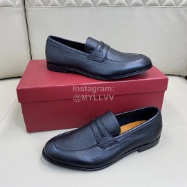 Bally Soft Calf Leather Casual Shoes For Men Black