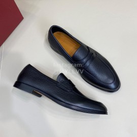 Bally Soft Calf Leather Casual Shoes For Men Black