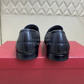 Bally Soft Calf Leather Casual Shoes For Men Black