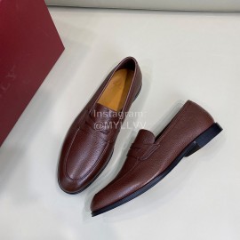 Bally Soft Calf Leather Casual Shoes For Men Brown