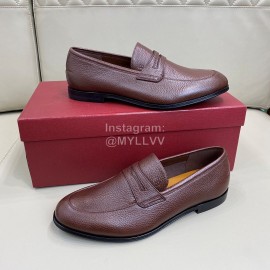 Bally Soft Calf Leather Casual Shoes For Men Brown