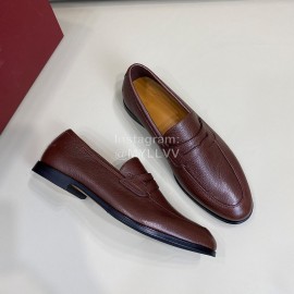 Bally Soft Calf Leather Casual Shoes For Men Brown